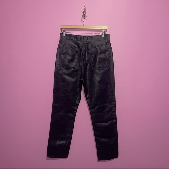 Madewell Jeans Women’s Size 28 Midnight Blue Foil 90's Straight High-Rise NWT - Picture 5 of 14